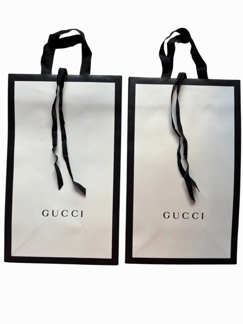 Authentic Gucci Tote Paper Bag Set Of 2